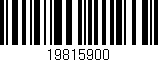 Código de barras (EAN, GTIN, SKU, ISBN): '19815900'