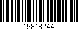 Código de barras (EAN, GTIN, SKU, ISBN): '19818244'