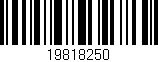 Código de barras (EAN, GTIN, SKU, ISBN): '19818250'