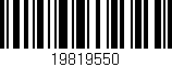 Código de barras (EAN, GTIN, SKU, ISBN): '19819550'