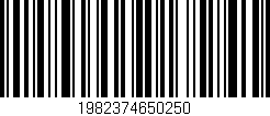Código de barras (EAN, GTIN, SKU, ISBN): '1982374650250'