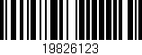 Código de barras (EAN, GTIN, SKU, ISBN): '19826123'
