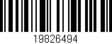 Código de barras (EAN, GTIN, SKU, ISBN): '19826494'