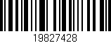 Código de barras (EAN, GTIN, SKU, ISBN): '19827428'