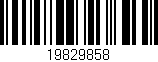 Código de barras (EAN, GTIN, SKU, ISBN): '19829858'