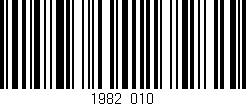 Código de barras (EAN, GTIN, SKU, ISBN): '1982/010'