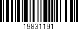 Código de barras (EAN, GTIN, SKU, ISBN): '19831191'