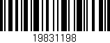 Código de barras (EAN, GTIN, SKU, ISBN): '19831198'