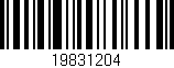 Código de barras (EAN, GTIN, SKU, ISBN): '19831204'