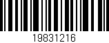 Código de barras (EAN, GTIN, SKU, ISBN): '19831216'