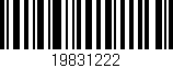 Código de barras (EAN, GTIN, SKU, ISBN): '19831222'