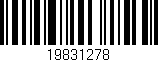 Código de barras (EAN, GTIN, SKU, ISBN): '19831278'
