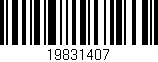 Código de barras (EAN, GTIN, SKU, ISBN): '19831407'