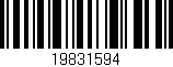 Código de barras (EAN, GTIN, SKU, ISBN): '19831594'