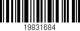 Código de barras (EAN, GTIN, SKU, ISBN): '19831684'