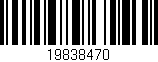 Código de barras (EAN, GTIN, SKU, ISBN): '19838470'