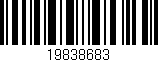 Código de barras (EAN, GTIN, SKU, ISBN): '19838683'