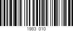 Código de barras (EAN, GTIN, SKU, ISBN): '1983/010'