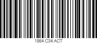 Código de barras (EAN, GTIN, SKU, ISBN): '1984.C34.ACT'