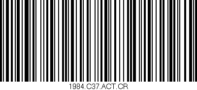 Código de barras (EAN, GTIN, SKU, ISBN): '1984.C37.ACT.CR'
