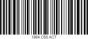 Código de barras (EAN, GTIN, SKU, ISBN): '1984.C50.ACT'
