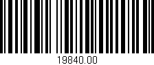 Código de barras (EAN, GTIN, SKU, ISBN): '19840.00'