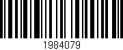 Código de barras (EAN, GTIN, SKU, ISBN): '1984079'