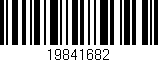 Código de barras (EAN, GTIN, SKU, ISBN): '19841682'