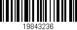 Código de barras (EAN, GTIN, SKU, ISBN): '19843236'