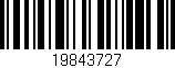 Código de barras (EAN, GTIN, SKU, ISBN): '19843727'