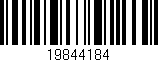 Código de barras (EAN, GTIN, SKU, ISBN): '19844184'