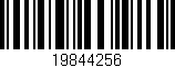 Código de barras (EAN, GTIN, SKU, ISBN): '19844256'
