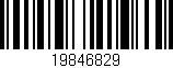 Código de barras (EAN, GTIN, SKU, ISBN): '19846829'
