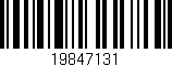 Código de barras (EAN, GTIN, SKU, ISBN): '19847131'