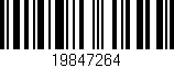 Código de barras (EAN, GTIN, SKU, ISBN): '19847264'