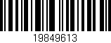 Código de barras (EAN, GTIN, SKU, ISBN): '19849613'