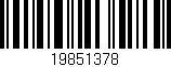 Código de barras (EAN, GTIN, SKU, ISBN): '19851378'