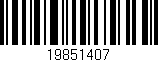 Código de barras (EAN, GTIN, SKU, ISBN): '19851407'