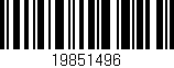 Código de barras (EAN, GTIN, SKU, ISBN): '19851496'