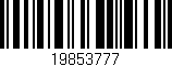 Código de barras (EAN, GTIN, SKU, ISBN): '19853777'