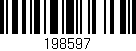 Código de barras (EAN, GTIN, SKU, ISBN): '198597'