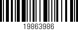 Código de barras (EAN, GTIN, SKU, ISBN): '19863986'