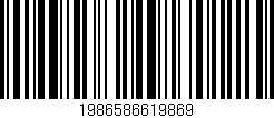Código de barras (EAN, GTIN, SKU, ISBN): '1986586619869'