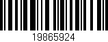 Código de barras (EAN, GTIN, SKU, ISBN): '19865924'