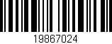 Código de barras (EAN, GTIN, SKU, ISBN): '19867024'