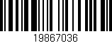 Código de barras (EAN, GTIN, SKU, ISBN): '19867036'