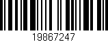 Código de barras (EAN, GTIN, SKU, ISBN): '19867247'