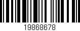 Código de barras (EAN, GTIN, SKU, ISBN): '19868678'