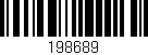 Código de barras (EAN, GTIN, SKU, ISBN): '198689'