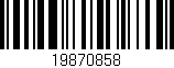 Código de barras (EAN, GTIN, SKU, ISBN): '19870858'
